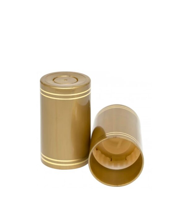 Полимерный колпачок для бутылок “Гуала”, высота 58 мм (цвет золотистый)